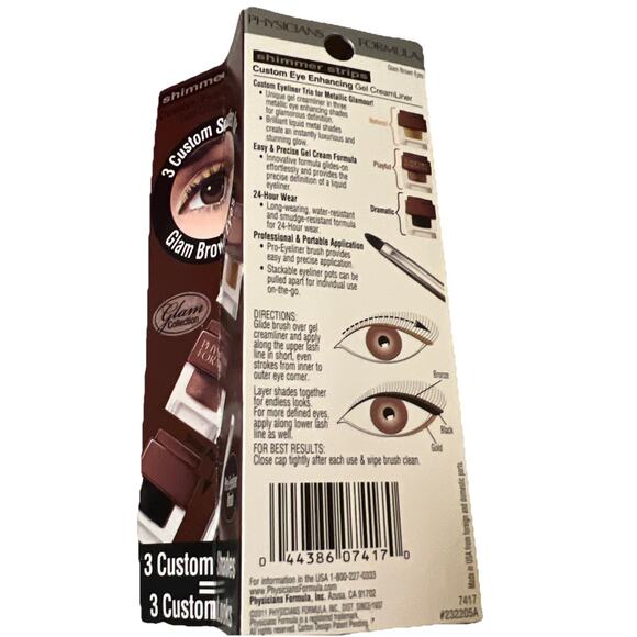 Physicians Formula Gel Cream Liner Glam Collection, Glam Brown Eyes 7417 - Picture 2 of 2